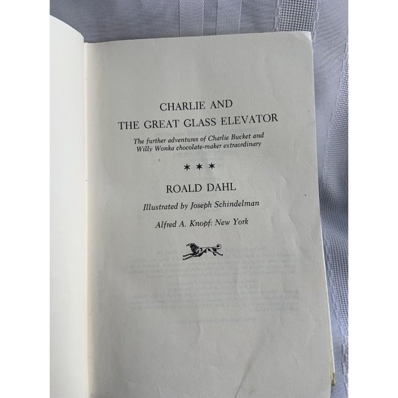 Charlie and the Great Glass Elevator Roald Dahl Hb Willy Wonka - Picture 7 of 10